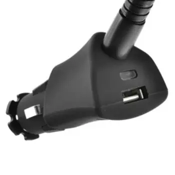 Держатель телефона в прикуриватель Skyway 55-85 мм х 120-150 мм, 360°, 12/24V, USB-порт, S00301003