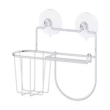 Держатель туалетной бумаги и освежителя воздуха для крепления на на присосках 2382753, хром, SORCOSA