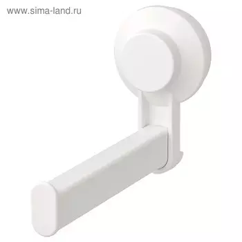 Держатель туалетной бумаги на присоске ТИСКЕН, цвет белый