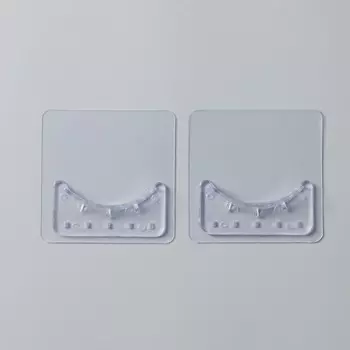 Держатели для карниза Доляна, 2 шт., самоклеящиеся, прозрачные