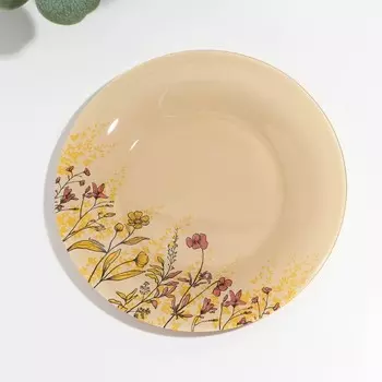 Десертная тарлека Bueno Brush Ambiante, d=19 см, стекло, прозрачная