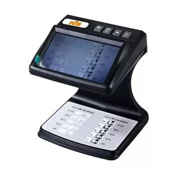 Детектор банкнот Mbox IRD-AS, 4.3", просмотровый, ИК, спецэлемент М, антистокс, черный