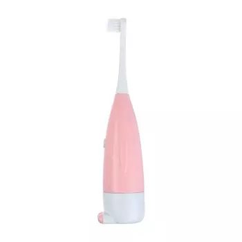 Детская электрическая зубная щетка LP-010, вибрационная, 30000 дв/мин, 2 насадки, розовая