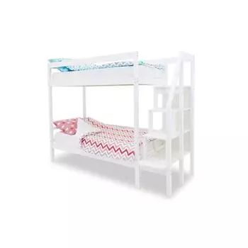 Детская двухъярусная кровать Бельмарко Svogen белый