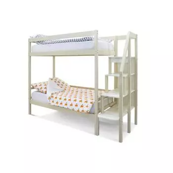 Детская двухъярусная кровать Бельмарко Svogen бежевый