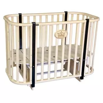 Детская кровать Bellini Laguna-2, поперечный маятник, колесо, цвет слоновая кость