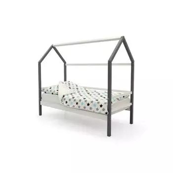 Детская кровать-домик Бельмарко Svogen графит-белый