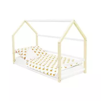 Детская кровать-домик Монтессори Бельмарко Svogen бежево-белый