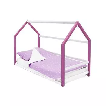 Детская кровать-домик Монтессори Бельмарко Svogen лаванда-белый