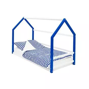 Детская кровать-домик Монтессори Бельмарко Svogen сине-белый