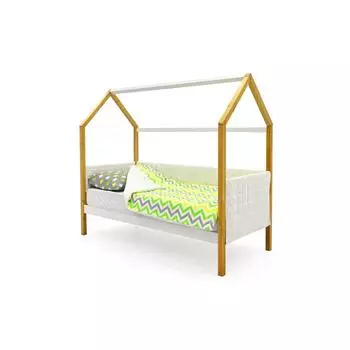 Детская кровать-домик мягкий Бельмарко Svogen дерево-белый