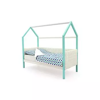 Детская кровать-домик мягкий Бельмарко Svogen мятно-белый