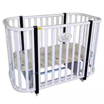 Детская кровать Luciano Ariadna-2, поперечный маятник, колесо, цвет белый