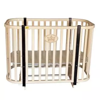 Детская кровать Luciano Ariadna-4, автостенка, поперечный маятник, колесо, цвет слоновая кость 701