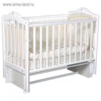 Детская кровать Oliver Bambina Plus, автостенка, универсальный маятник, цвет белый