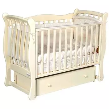 Детская кровать Oliver Viana Elegance, автостенка, универсальный маятник, ящик, цвет слоновая кость