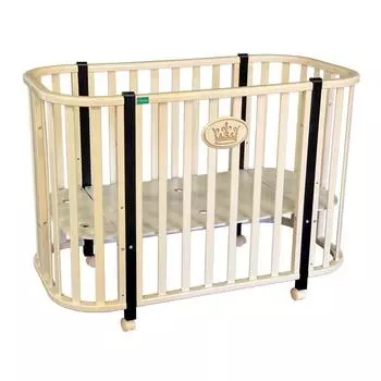 Детская кровать Palermo Harmony-1, колесо, цвет слоновая кость