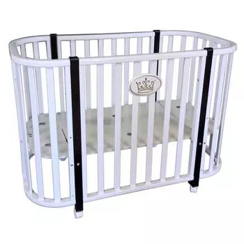 Детская кровать Svetlana-1, колесо, цвет белый