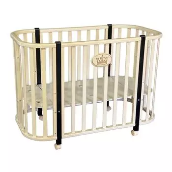 Детская кровать Svetlana-1, колесо, цвет слоновая кость