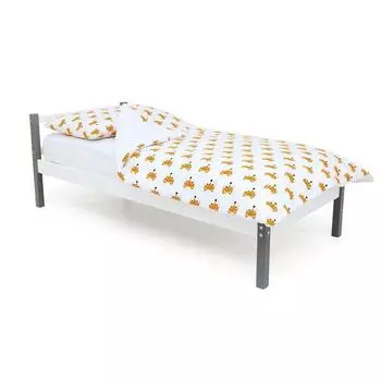 Детская кровать "Svogen classic графит-белый"