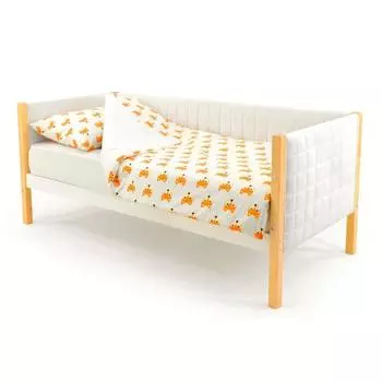 Детская кровать-тахта мягкая Svogen дерево-белый