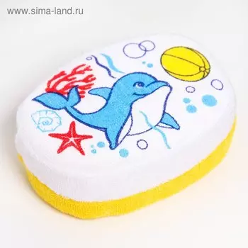 Детская мочалка, махровая