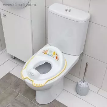 Детская накладка - сиденье на унитаз антискользящая «Фольклор», цвет белый