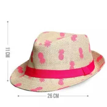 Детская панама «Ананасы» 52 см