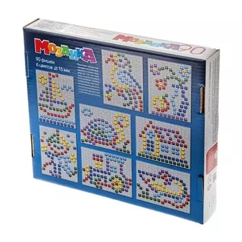Детская пластмассовая мозаика, 90 элементов