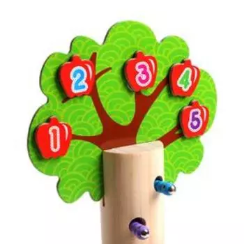 Детская рыбалка «Дерево + морковки», 22 × 6,5 × 16 см