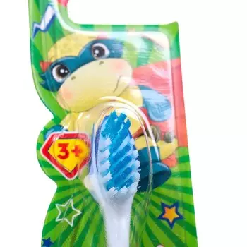 Детская зубная щетка D.I.E.S. " Динозавр " мягкая 3+