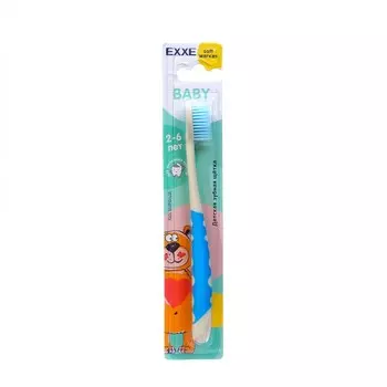Детская зубная щетка EXXE Baby 2-6 лет, мягкая