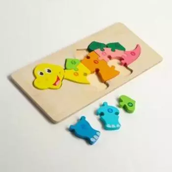 Детские рамки-вкладыши «Животные» 12,8х30х2 см, МИКС