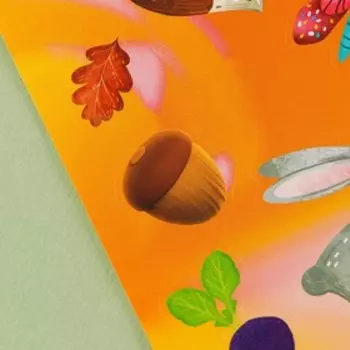 Детские развивающие наклейки «Осень», 24 × 37 см