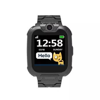 Детские смарт-часы Canyon KW-31, сенсорные, 2G, MP3 плеер, камера, игры, звонки, черные