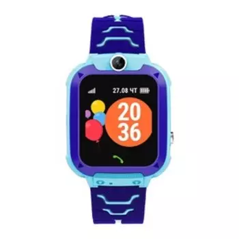 Детские смарт-часы Geozon Kid G-W21BLU, 1.44", TFT, SIM, камера, GPS, 430 мАч, голубые
