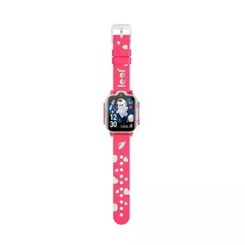 Детские смарт-часы Leef Stellar, 4G, GPS, видеозвонок, геозоны, SOS, IP67, 750 мАч, роз/бел