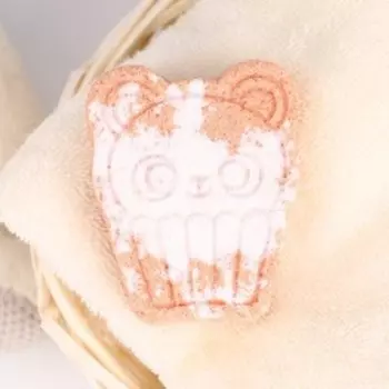 Бомбочка для ванны детская «Няшка бурляшка», 110 г, аромат ванили, ЧИСТОЕ СЧАСТЬЕ