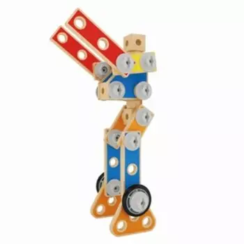 Конструктор деревянный «Мастер», 62 элемента