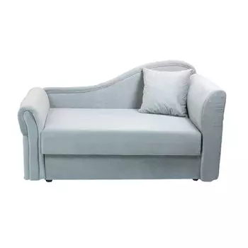 Детский диван №2, механизм еврокнижка, обивка велюр, цвет графит