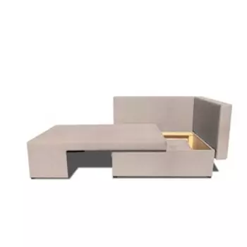 Детский диван «Лежебока», еврокнижка, рогожка savana plus, цвет ivory