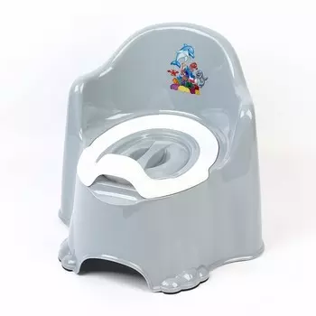 Детский горшок, серый