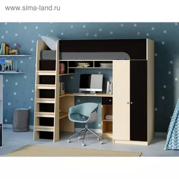 Детский комплекс «Астра 10», цвет дуб молочный/венге