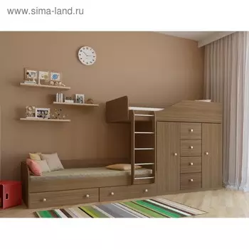 Детский комплекс «Астра 6», цвет дуб шамони/дуб шамони