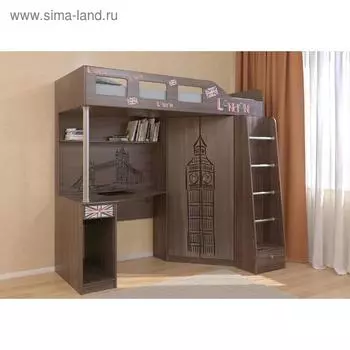 Детский комплекс «Астра 7», цвет дуб шамони, фотопечать «Биг Бен»