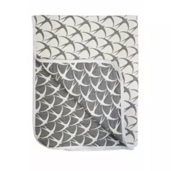 Детский летний плед из муслина «Ласточки», цвет бежевый