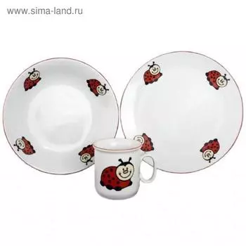 Детский набор «Божья коровка», 3 предмета