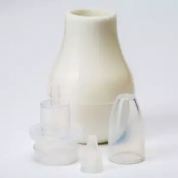 Детский назальный аспиратор, с колпачком, цвет белый «Груша»