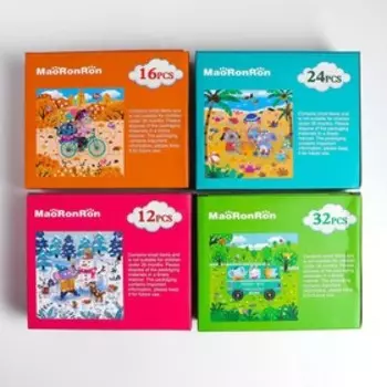 Детский развивающий набор пазлов "Четыре сезона" 35х29х5,5 см