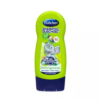 Детский шампунь и гель для душа Bubchen "Джунгли зовут", 230 мл